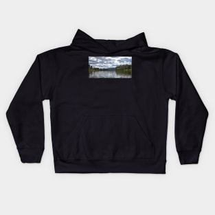 Paddling on the Shuswap River Kids Hoodie